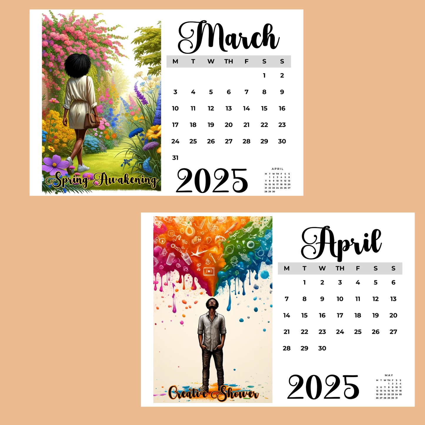 Seasons of Inspiration Instant Download & Printable Calendar
