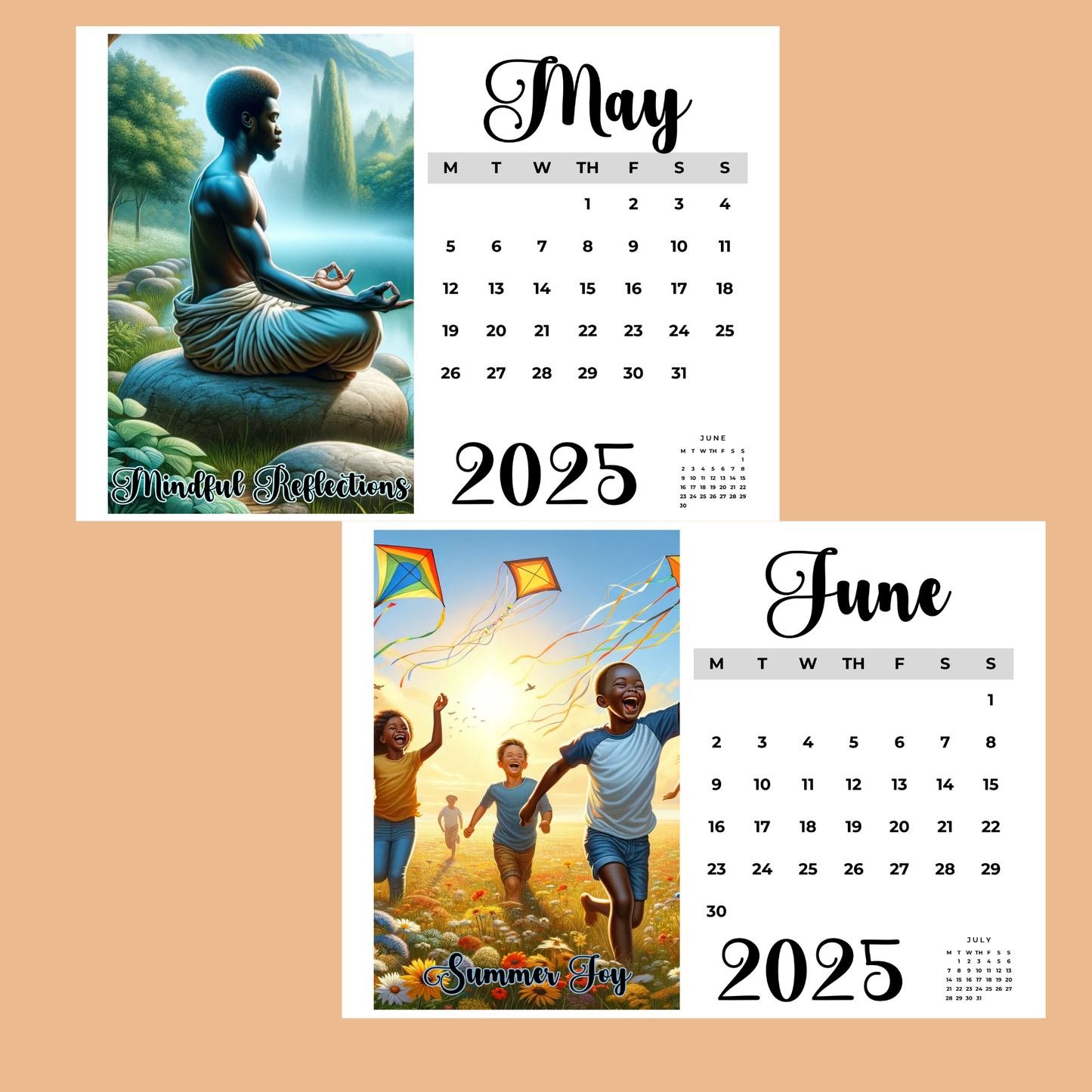 Seasons of Inspiration Instant Download & Printable Calendar
