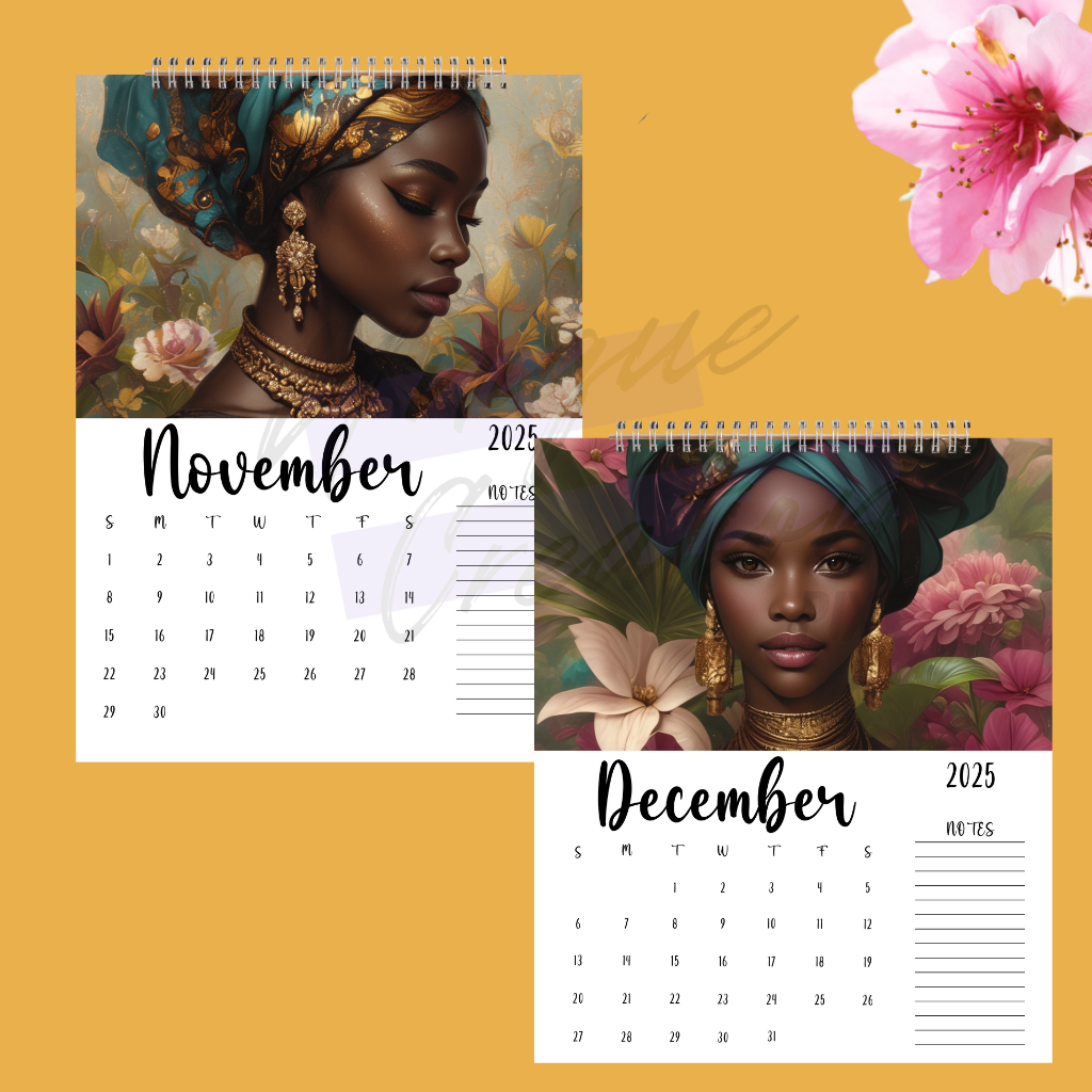 Embrace the Elegance  Instant Download  & Printable Calendar