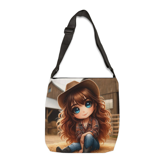 Country Girl Adjustable Tote Bag