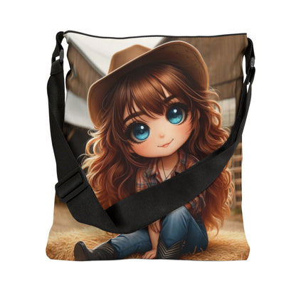 Country Girl Adjustable Tote Bag